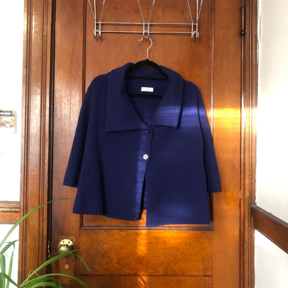 Malika Deep Blue Cashmere Sweater